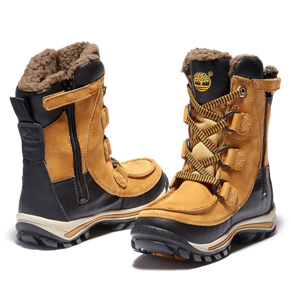 Bocanci De Zapada Timberland Copii Maro/Negrii - Junior Chillberg Waterproof - Romania - CEAGJD914